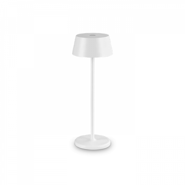 Biała Lampka Stołowa Nowoczesna Ładowana PURE 311685 IDEAL LUX