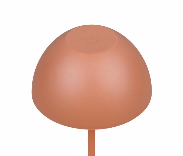 Lampka stołowa nocna LED pomarańczowa półokrągła designerska nowoczesna ściemnialna do pokoju dziecięcego ORTIZ IP44 R55601140 Rl