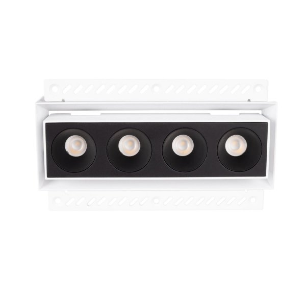 Oprawa wpustowa do skompletowania minimalistyczna prostokąt biała metalowa Modular H180.08 MAXLIGHT 