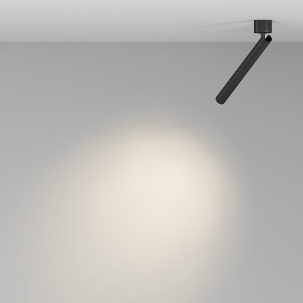  Lampa sufitowa plafon spot minimalistyczna klasyczna LED regulowa tuba aluminium czarna Focus T MAYTONI C141CL-L300-6W3K-B