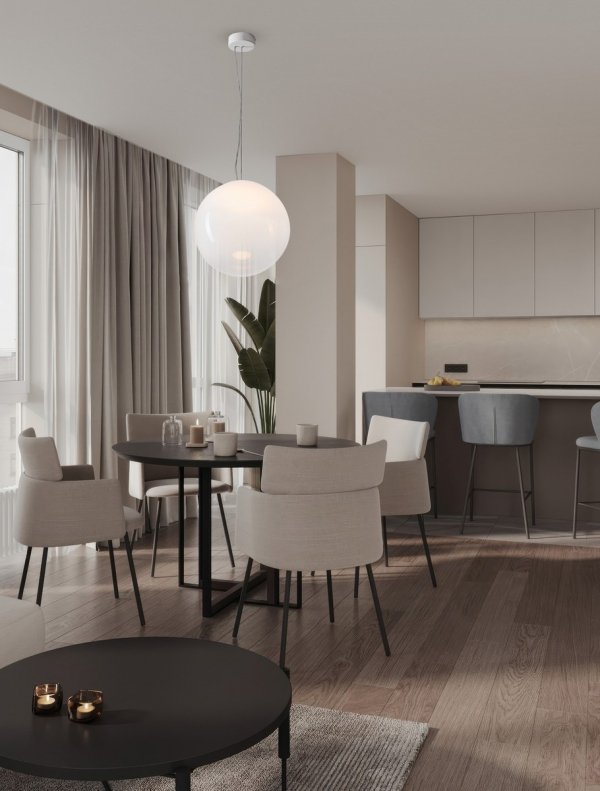 Klasyczna lampa wisząca LED biała szklana kula minimalistyczna uniwersalna możliwość ściemniania LIVANDO LE45181 Luces Exclusivas