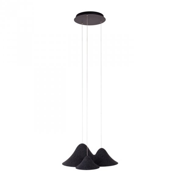 Designerska Lampa Wisząca Nowoczesna Czarny Klosz BELLMOND P0565 MAXLIGHT