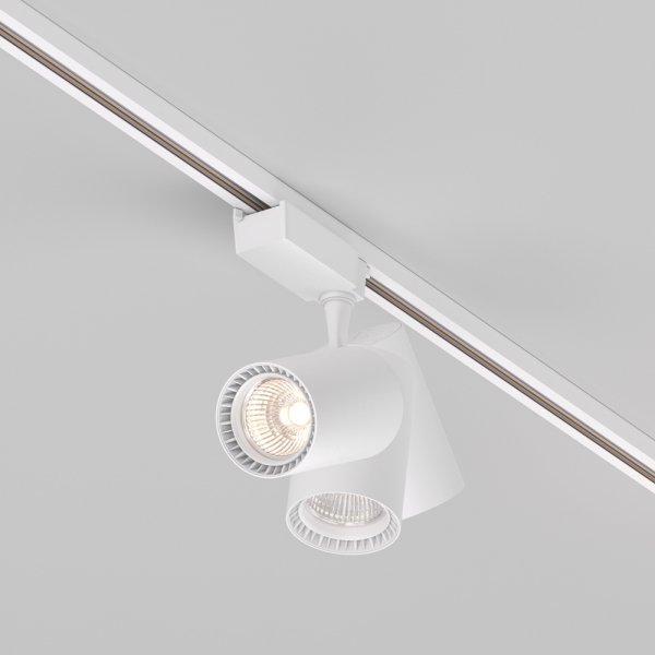  Lampa szynowa reflektor szynoprzewody jednofazowe LED nowoczesny aluminium biała regulowana tuba VUORO MAYTONI TR003-1-26W3K-S-W