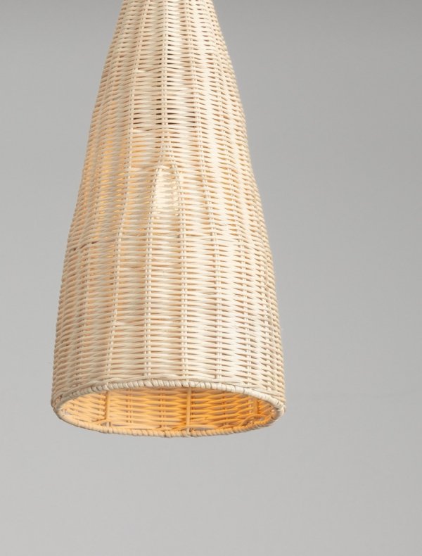 Lampa wisząca rattanowa boho rustykalna industrialna nad stół do salonu sypialni ściemnialna Luces Exclusivas