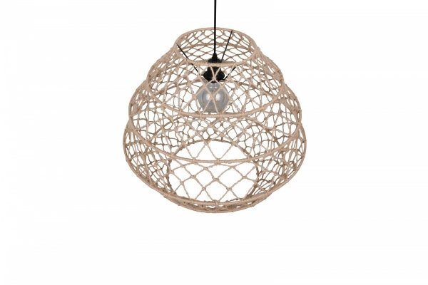 Lampa wisząca pleciona kolor naturalny owalna boho rystykalna industrialna minimalistyczna nad stół do salonu sypialni HIVE R31681036 Rl