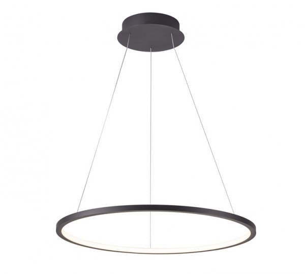 Nowoczesna Lampa Wisząca LED Czarny Okrąg VINOLA PND-56135B-080RPC-BK-3KS4K-TRDIMM ITALUX