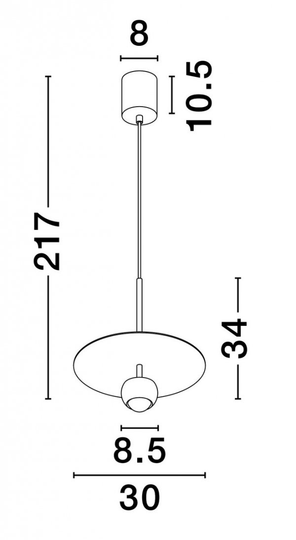 Elegancka lampa wisząca LED wkolorze czerwieni BAILA LE44537 Luces Exclusivas
