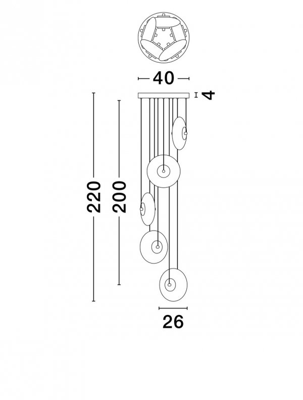Lampa wisząca HUACARAJE LE44830 Luces Exlusivas