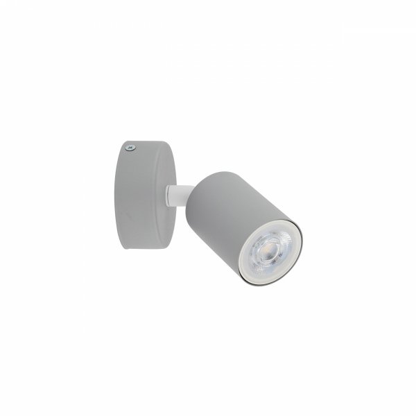 Nowoczesna oprawa ścienno sufitowa do pokoju dziecięcego szara tuba reflektor spot kinkiet LIVIA GREY 10223 TK-Lighting