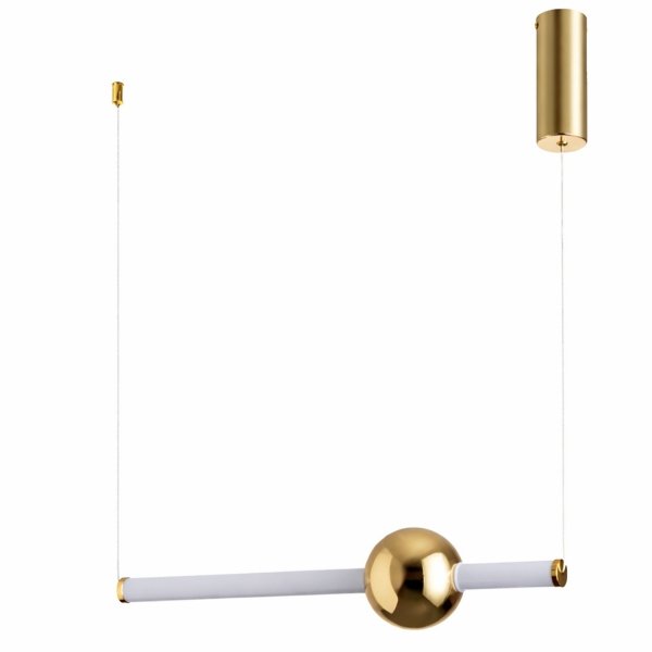 Złota Lampa Wisząca LED O-LINE 63cm Mirror Gold 12W Step into Design ST-1688S