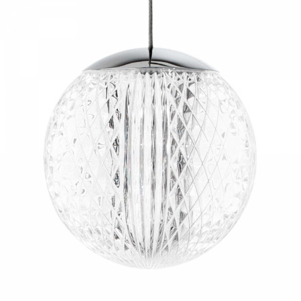Lampa Wisząca Chrom Glamour LED Kryształowa DIAMOND SP1 305288 IDEAL LUX