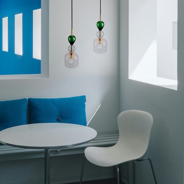 Lampa wisząca nowoczesna szklany kolorowy klosz designerska regulacja wysokości PASTELLO ST-DN345B Step Into Design