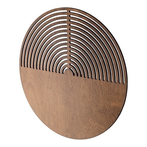Dekoracyjny nowoczesny drewniany kinkiet ścienny okrągły w stylu boho LUNAR WOOD 11015 TK-Lighting