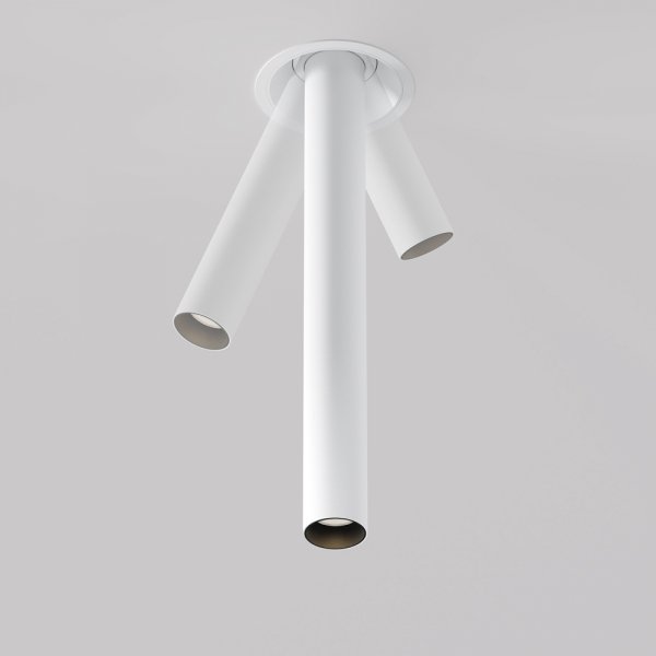  Lampa wbudowana w sufit spot LED nowoczesna klasyczna regulowana tuba aluminium biała Focus T MAYTONI C140RS-L300-7W3K-W