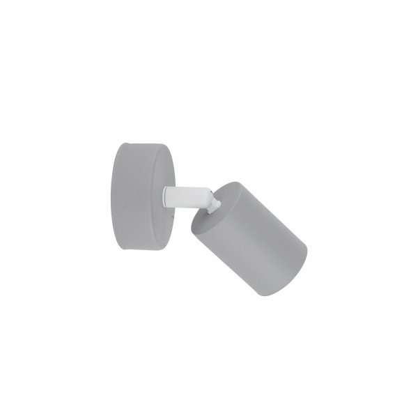 Nowoczesna oprawa ścienno sufitowa do pokoju dziecięcego szara tuba reflektor spot kinkiet LIVIA GREY 10223 TK-Lighting