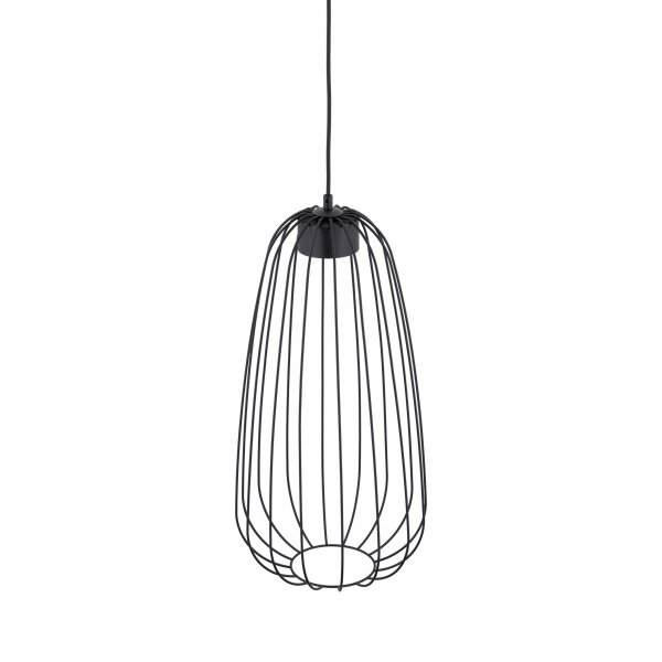 Czarna lampa wisząca ażurowa druciana owalna minimalistyczna loftowa uniwersalna klasyczna SPHERA S 11307 TK-LIGHTING