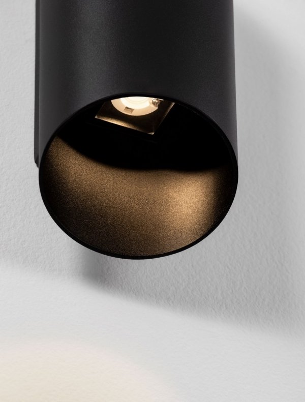 Kinkiet zewnętrzny LED aluminiowy kolor antracyt tuba minimalistyczny nowoczesny podświetlający elewację IP54 BRISENO LE75205 Luces Exclusivas
