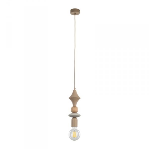 Lampa wisząca drewniana z geometrycznymi figurami TOWER 10959 TK-LIGHTING