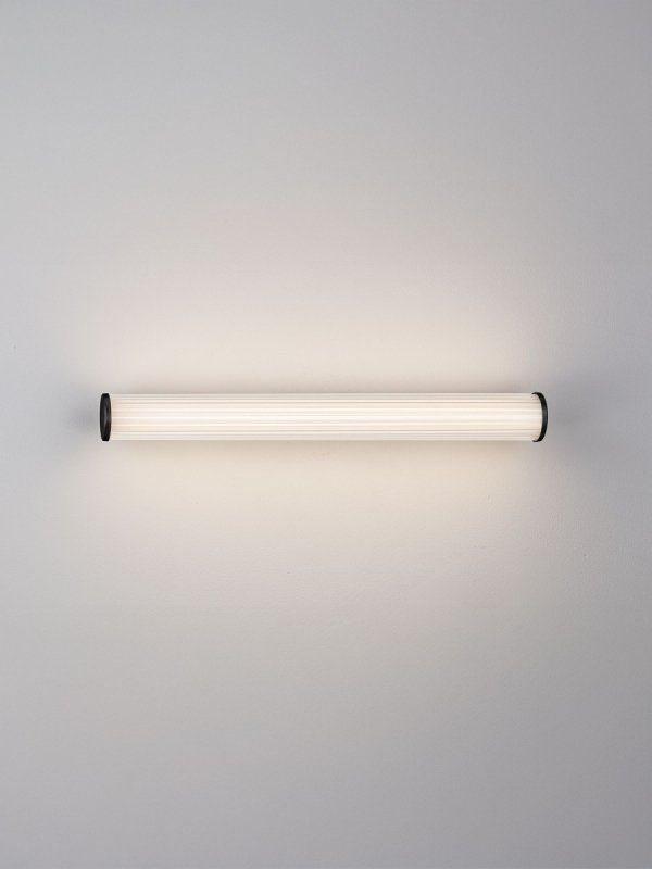 Lampa ścienna kinkiet LED tuba z ryflowanego szkła 60cm minimalistyczny zmiana barwy światła IP44 ALEGRANZA LE45765 Luces Exclusivas