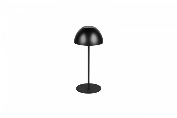 Lampka stołowa nocna LED czarna półokrągła designerska nowoczesna ściemnialna do pokoju dziecięcego ORTIZ IP44 R55601132 Rl
