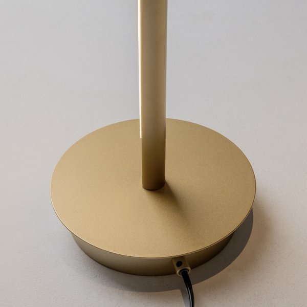 Lampa stojąca podłogowa minimalistyczna uniwersalna Ledowa aluminium mosiądz możliwość ściemniania Thin MAYTONI MOD395FL-L28BS3K