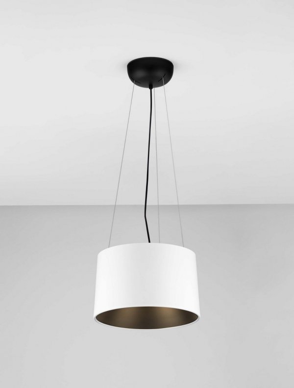  Nowoczesna biało czarna lampa wisząca LED CAMPANERO LE44807 Luces Exlusivas