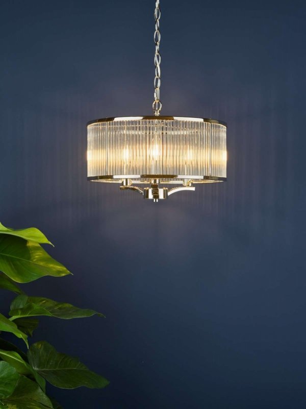 Lampa Wisząca Szklana Glamour EVELYN EVE0338 DAR LIGHTING