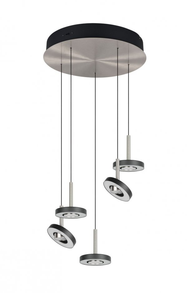 Lampa wisząca LED okrągła wielopunktowa designerska nowoczesna ściemnialna GUANO 334430507 Trio