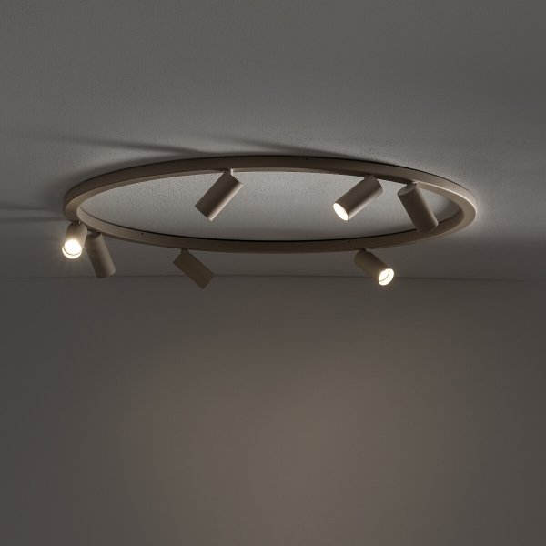 Nowoczesna lampa sufitowa beżowy minimalistyczny plafon FOURTY ROUND VII BEIGE 11948 Nowodvorski Lighting 