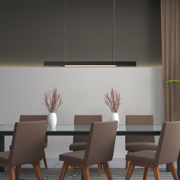 Lampa Wisząca Czarna Listwa LED CCT CALI LP-1301/1P L BK  LIGHT PRESTIGE