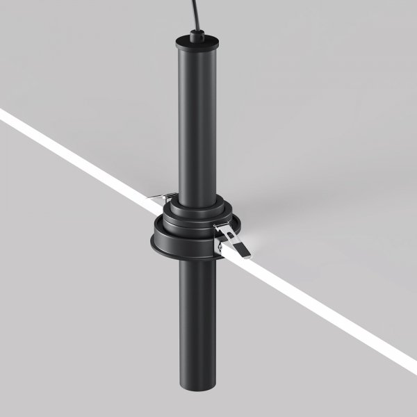 Lampa wpuszczana sufitowa spot LED minimalistyczna klasyczna aluminium czarna regulowana tuba Focus T MAYTONI C140RS-L300-7W3K-B