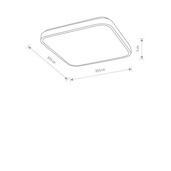 Czarny kwadratowy Plafon Sufitowy Do Łazienki IP44 Nowodvorski Lighting AGNES SQUARE LED PRO black S 3000K 10983