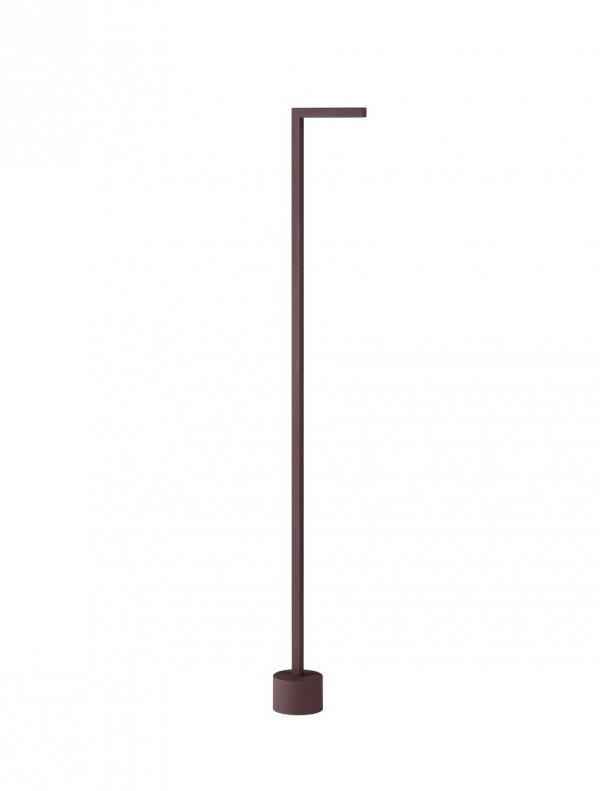 Zewnętrzna lampa stojąca minimalistyczna LED klasyczna uniwersalna aluminiowa wysoka kolor rdzawy IP65 BERENDA LE75142 Luces Exclusivas