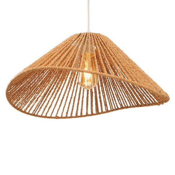 Lampa Wisząca Boho Pleciony Klosz AMALFI P0577 MAXLIGHT