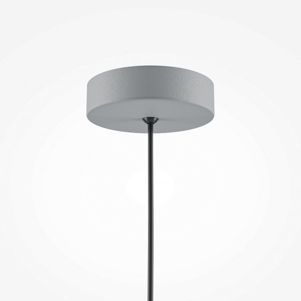 Nowoczesna Lampa Wisząca Basic Colors Maytoni MOD167PL-01GR Stożkowy Kształt Szara