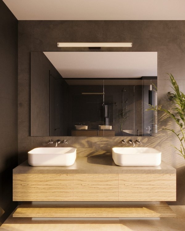 Nowoczesny Kinkiet Ścienny Szklany LED Czarne Elementy FAYETTE W0367 MAXLIGHT