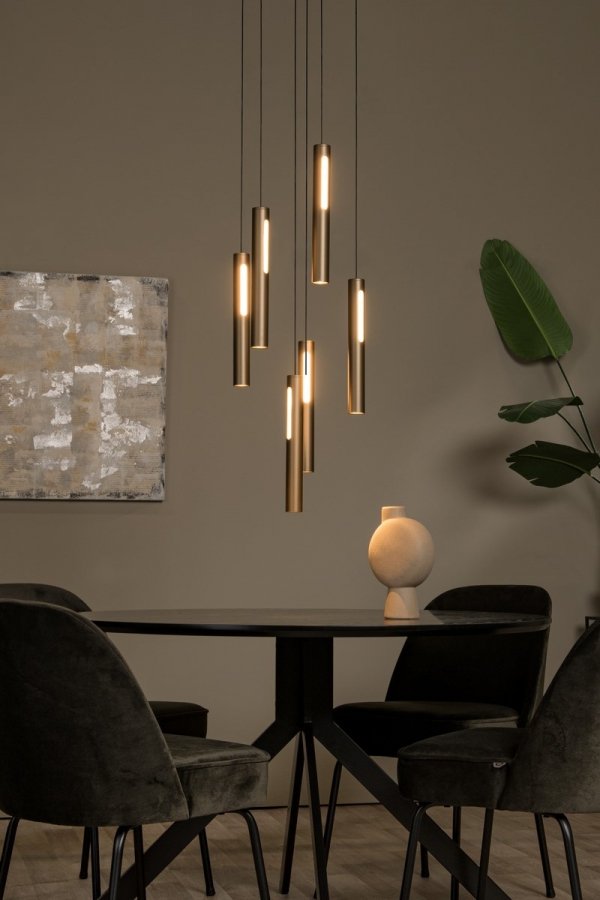 Nowoczesna Lampa Wisząca LED Brąz GRIFFITH 24403/42/04 LUCIDE