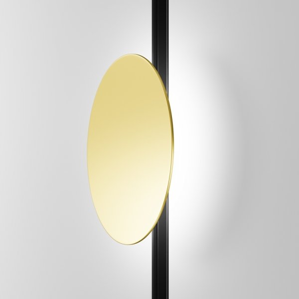 Ścieżka świetlna lampa na szynoprzewodzie okrągła LED minimalistyczna aluminium mosiądz Relax MAYTONI TR107-2-5W3K-BS