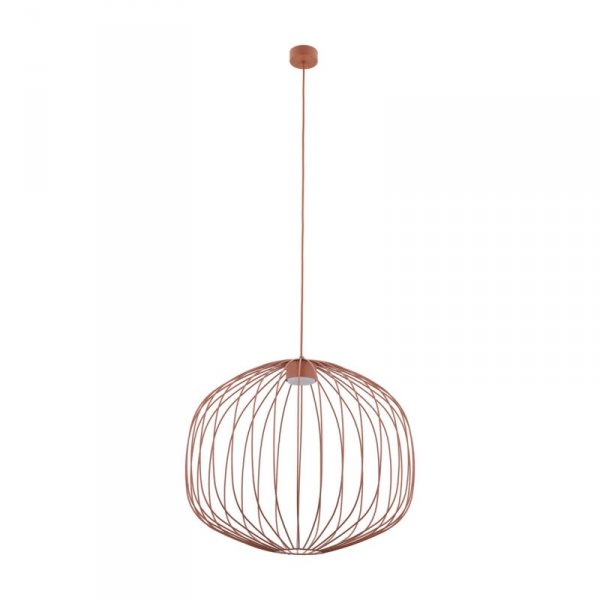 Lampa wisząca kolor ceglany ażurowa druciana okrągła minimalistyczna loftowa uniwersalna klasyczna SPHERA M 11305 TK-LIGHTING