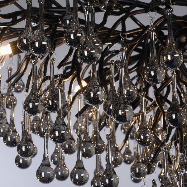 Lampa Wisząca ICICLE 2192-18 Zuma Line Czarny | Nowoczesny Żyrandol 11xG9