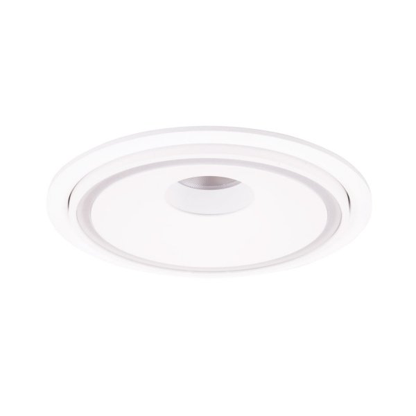 Lampa wpustowa oprawa podtynkowa minimalistyczna okrągła regulowana biała aluminiowa Vector H0139 MAXLIGHT 