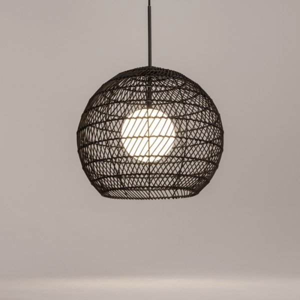 Lampa wisząca designerska nowoczesna metalowa czarna nad stół do jadalni do salonu ozdobna Cane MAYTONI MOD204PL-01B