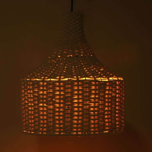 Lampa sufitowa bawełniana o wymiarach 46x46x50cm