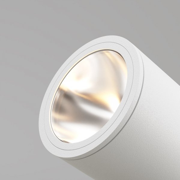 Nowoczesne oświetlenie zewnętrzne LED aluminium biały regulowana tuba Bern MAYTONI O050FL-L30W3K
