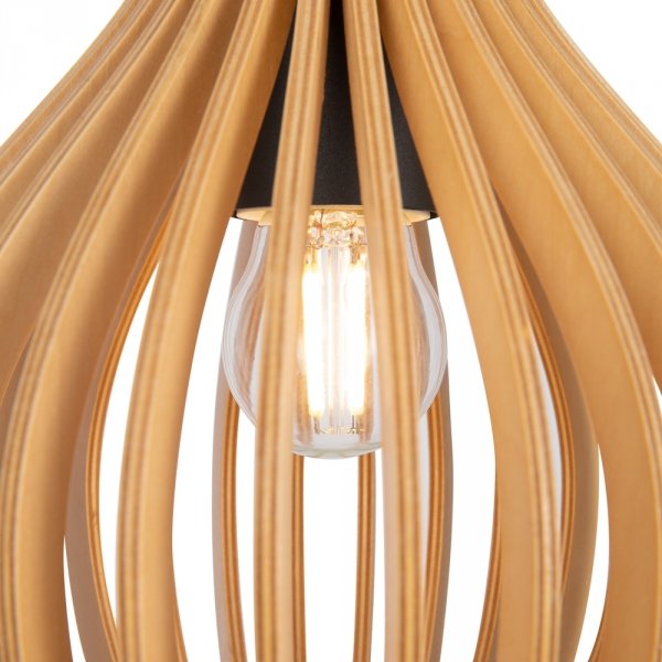Lampa wisząca designerska rustykalna brązowa nad stół do jadalni do salonu ozdobna regulacja wysokości Roots MAYTONI MOD192PL-01W