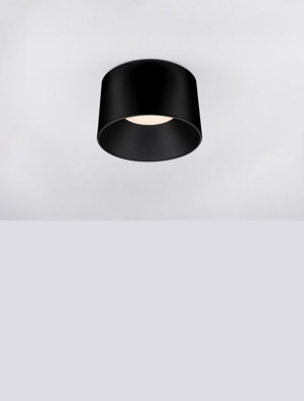 Nowoczesna czarna oprawa sufitowa plafon LED BAJO LE44264 Luces Exlusivas