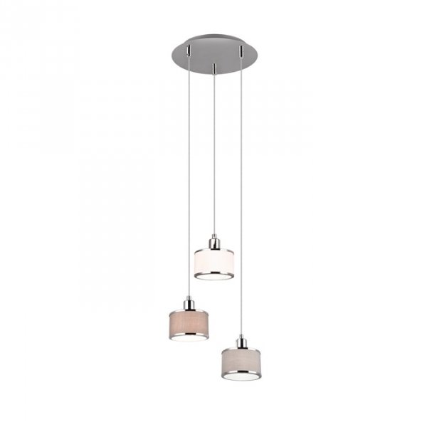 Nowoczesna Lampa Wisząca Srebrna KAPRUN 311630306 TRIO