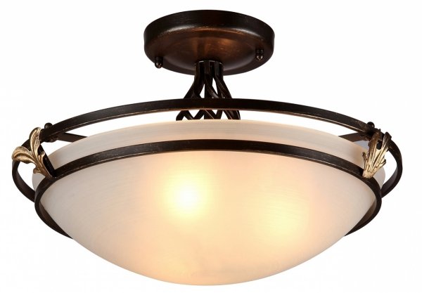 Lampa Sufitowa Antyczna Klasyczna Okrągła Brązowa Combinare MAYTONI C232-CL-03-R