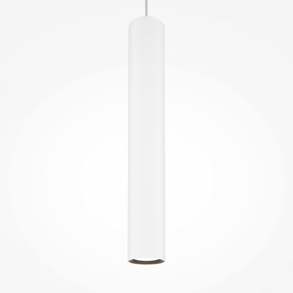 Lampa wisząca minimalistyczna aluminium biała nad stół do jadalni do salonu regulacja wysokości Pro Focus MAYTONI MOD161PL-01W1