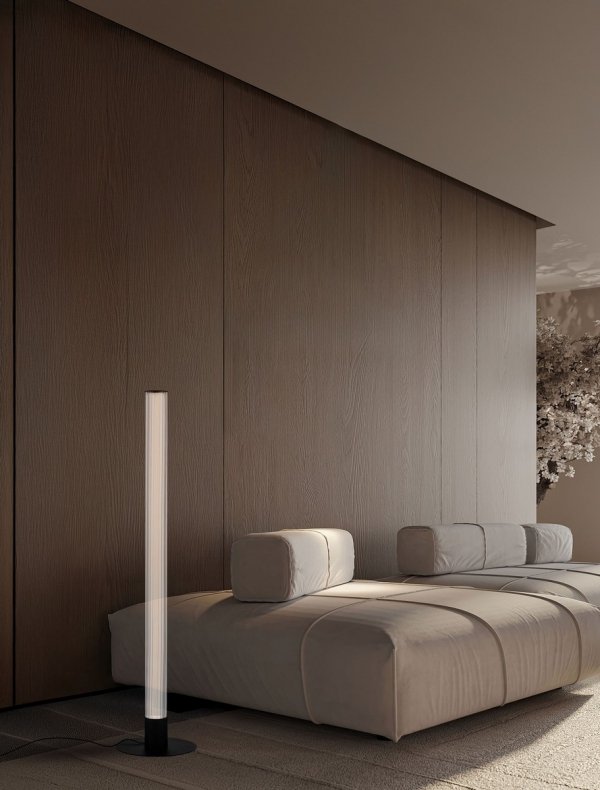 Lampa podłogowa szklana designerska LED 19W 2700-3000K ARUCAS LE45883 Luces Exclusivas